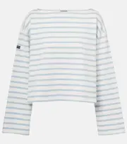 [Polo Ralph Lauren] Polo Ralph Lauren Striped cotton jersey T-shirt AU 14 blue