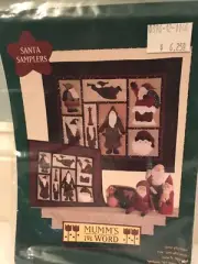 Santa Samplers Embroidery and Penstitch Applique Mumm's the Word 1993 New