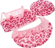 Abaodam 1Set Pet Summer Dresses for Dogs Bichon Swimsuit with Hat and Skirt Breathable Apparel for Beach Pool and Sea Activities Present for Dog Lovers