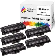 5-Pack Compatible Toner Cartridge for Fuji Xerox 109R00725 (3000 Pages) for Fuji Xerox Phaser 3130 3121 3120 3115