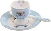 Marja Leena Baby's First Egg Cup Set 3-Piece Blue, Baby Gift, Gibson Gifts 20357