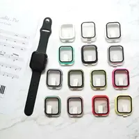 在飛比找樂天市場購物網優惠-蘋果手表鋼化膜貼膜+保護殼一體iwatch5 6 SE保護套