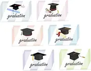 WEKAMOS High-end Graduation Party Invitations 6 Pack Doctor Hat Greeting Cards