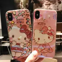 在飛比找蝦皮購物優惠-hello Kitty貓 閃粉蘋果7/8手機殼 iPhone