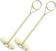 MUCKLILY 2pcs Metal Table Number Holders Tall Place Card Holders Picture Stands for Tabletop Wedding Photos Food Signs Restaurant Memo Notes Birthday