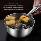 Japanese Tempura Fryer Pan Deep Fryer Pot with Oil Draining Rack Deep Frying