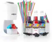 New Hawaiian Shaved Ice Machine Kit Set Home Snow Cone Maker Sealed From Amazon