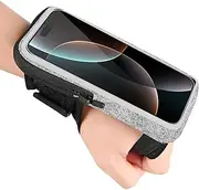 Wrist Armband Phone Holder for Running, Forearm Running Armbands for iPhone 16/15 Pro/14 Plus/13/11/XR/XS, Galaxy S24/S10, Supports Thick Phone Cases, Fits 4-6.8'' Phones