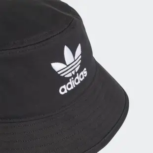 【adidas 愛迪達】漁夫帽 帽子 遮陽帽 運動帽 BUCKET HAT AC 黑 AJ8995