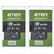 Semi Chisel Chainsaw Chain 28 Inch .050 3/8 93DL for Echo Husqvarna 2 Pack