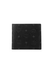 MCM Visetos Bifold Wallet One size Black