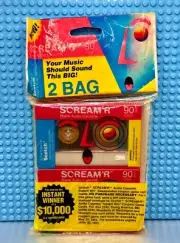 SCOTCH SCREAM'R 90 TWIN PACK BLANK CASSETTE TAPES (2) (NEW)