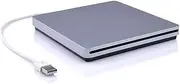 [CYBERNOVA] USB External Slot in DVD-RW CD-RW Drive Burner Writer Superdrive for Apple MacBook, MacBook Pro, MacBook Air, All Laptop PC with USB Port
