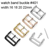 316L Stainless Steel Watch Strap Buckle 16 18mm 20 22mm Glossy Polish Clasp Tool