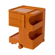 Storage Trolley Bedside Table 3 Tier Cart Boby Replica Orange