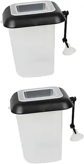 Fish Feeding Device Fish Tank Feeder Cups Plastic Blood Worm Feeder Fish Food Containers Defrosting Cleaning Feeding Suitable for Freshwater and Saltwater Aquariums