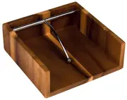 Davis & Waddell Napkin Holder Wooden Serviette Rack Kitchen Tissue Dispenser