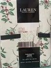 Ralph Lauren Holly & Mistletoe Ivory Christmas Cotton Tablecloth NWT - 60 x 120”