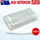 20Pcs 18650 Battery Storage Box 2 Slot Hard Case Holder Transparent Plastic Case