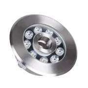 6W Landscape Ring Led Stainless Steel Underwater Fountain Light (Light: Warm White)