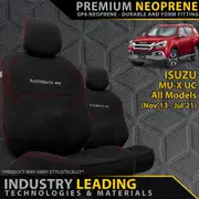Isuzu MU-X UC - GP6 Premium Neoprene 2x Front Seat Covers (Made to Order)