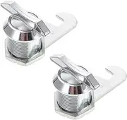 SEWACC 2Pcs Keyless Showcase Locks Multi Purpose Safety Locks Durable Cabinet Locks for File Cabinets Display Cabinets Tool Boxes Secure Stylish Design