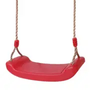 Hanging Tree Swing Seat Kids Outdoor Activity Toys Red For