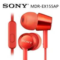 在飛比找Yahoo奇摩購物中心優惠-SONY MDR-EX155AP 細膩金屬 耳道式耳機 線控