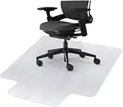 Office Chair Mat for Hardwood Floor, 35x47 Inch Clear PVC Computer Chair Mat, Easy Glide Floor Protector for Office, Protector for Rolling..