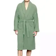 Chalet Quick Dry Terry Cotton Eucalyptus Small/ Medium Bath Robes