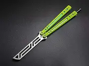 Folding Stainless Steel Flip Player G10 Handle Bearings Practice Training Tool