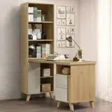 在飛比找遠傳friDay購物優惠-《Homelike》亞織5尺L型組合書桌櫃 辦公桌 工作桌 