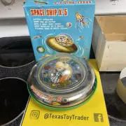 Einco Space Ship X-5 Vintage Tin & Plastic Spaceship Made in Taiwan Modern Toys