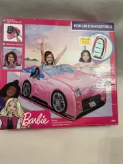 Barbie Pop-Up Convertible Sporty Car Tent w/Key Fob Active Imaginary Play New
