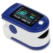 Finger Tip Pulse Oximeter, OLED Display, SpO2 Oxyge Monitor, Blue USA inventory