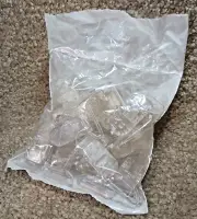 25 KAM Plastic Soother/Paci/Dummy/Nuk/MAM/Bib/Toy Holder Suspender Clips, Clear