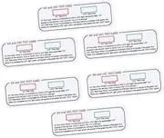 WEKAMOS Uv Intensity 6pcs Identifying Cards Easy to Use Uv Light Sensor for Led Bulb Testing