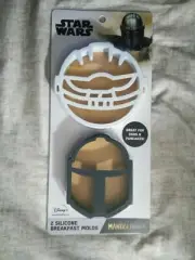 Star Wars Mandalorian Silicone Breakfast Molds for eggs & pancakes! New