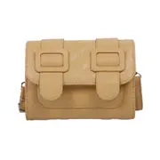 Crossbody Bags Lady Chain Travel Small Buckle PU Leather Solid Color Shoulder Messenger Bag