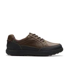 Clarks Mens Mapstone LoGTX Brown Leather/Synthetic Casual Sneakers Shoes