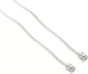 Telephone Extension Cord Phone Cable Foot, 50Ft, White