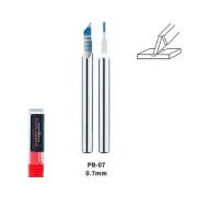 Dspiae 0.7mm Tungsten Steel Push Broach (Chisel) Shank Dia: 3.175mm
