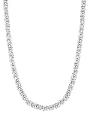 Forever Creations 14K 20.00 ct. tw. Lab Grown Diamond Tennis Necklace