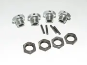 MUGE2028 MUGEN MBX8R ECO 1/8 BUGGY 17MM WHEEL HEXES WITH LOCKING NUTS PINS