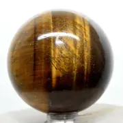 53mm Yellow Golden Tiger's Eye Sphere Natural Mineral Chatoyant Crystal - Africa