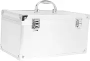 Outanaya Portable Aluminum Alloy Medical Box Multi Functional Travel First Aid Tool Case with Reinforced Handle for Home Garage and Workshop Use Durable Sturdy Design