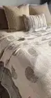 Stunning Kantha Hand Block Print Quilt Handmade Bedspread Quilt King 90x108 inch