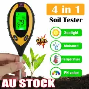 4 in 1 Soil PH Tester Moisture Sunlight Light Test Meter for Garden Plant LawZR