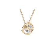 Crystals from SWAROVSKI ® Italian Cube Necklace (Gold)