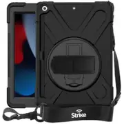 Strike Rugged Case with Hand Strap and Lanyard for Apple iPad 10.2" (7th Gen, 8th Gen, 9th Gen) [CAS-STK APP IPAD 10.2 RGD HSL]